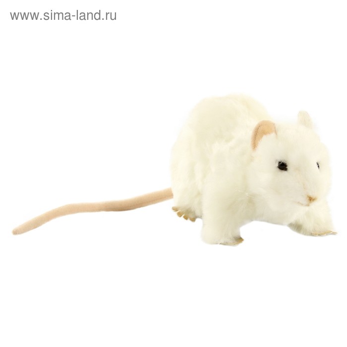 Крыса белая, 19 см - Фото 1