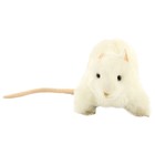 Крыса белая, 19 см - Фото 3