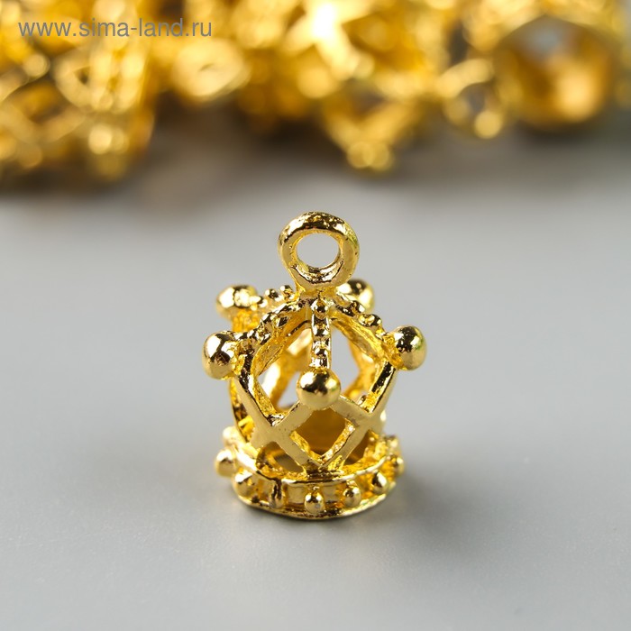 Подвеска "Корона", цвет золото - Фото 1
