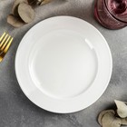 Тарелка фарфоровая десертная, d=18 см, цвет белый - фото 2580548