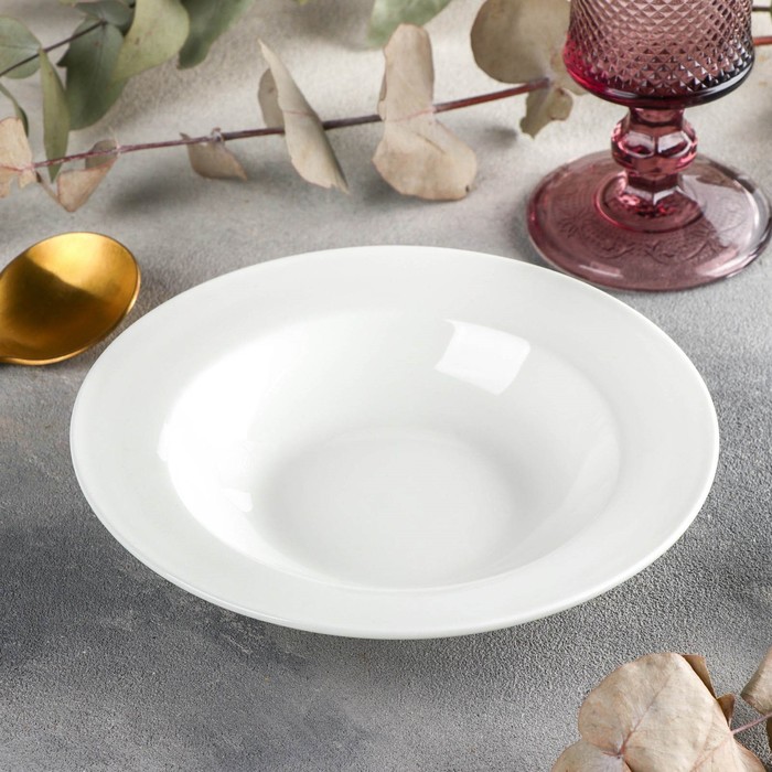 Тарелка фарфоровая глубокая Wilmax Stella Pro, 180 мл, d=17,5 см, цвет белый - Фото 1
