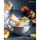 Миска из нержавеющей стали круглая, 1,3 л, d=20 см, цвет серебряный - Фото 5