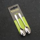 Набор ложек кофейных из нержавеющей стали Wilmax Stella, h=11,5 см, 2 шт, цвет серебряный - Фото 3