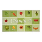 Наклейка на кафельную плитку "Витамины" 45х75 см - фото 321273735