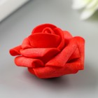 Розочка из фоамирана, красная d-4 см (комплект 20 шт) - фото 21051271