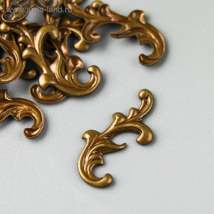 

Декоративный элемент "Завитки", цвет бронза