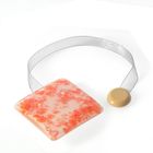 Подхват для штор на ленте "Серпантин", цвет розовый - Фото 1