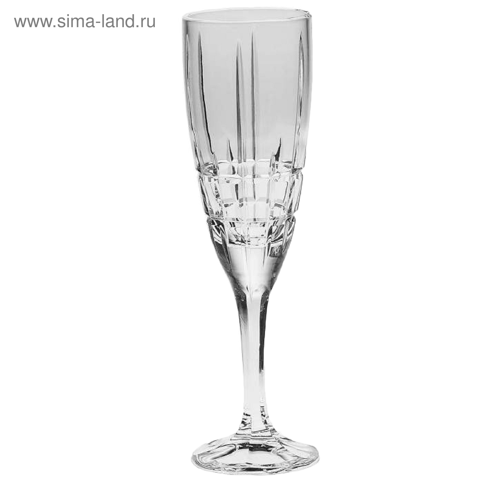 Набор бокалов для шампанского Crystal Bohemia Dover, хрусталь, 180 мл ...