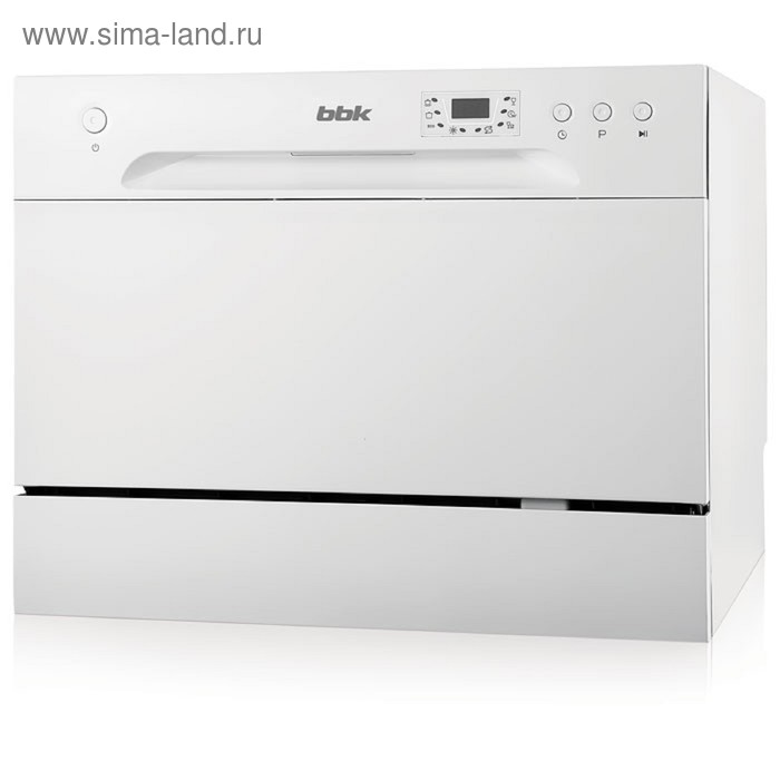 Посудомоечная машина BBK 55-DW012D класс А, 6 комплектов, 6 программ, 55 см, белая - Фото 1