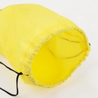 Мешок для обуви на шнурке, светоотражающая полоса, цвет жёлтый - фото 9917152