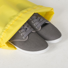 Мешок для обуви на шнурке, светоотражающая полоса, цвет жёлтый - фото 9917153