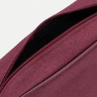 Косметичка на молнии, наружный карман, цвет бордовый - Фото 3