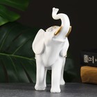 Фигура "Слон" белый/золото, 20х8х19см - Фото 2