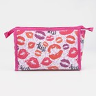 Косметичка на молнии, цвет белый/красный - фото 25462481