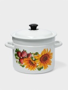 Кастрюля эмалированная, 7 л, d=24 см, цилиндрическая, деколь МИКС, белая - Фото 7