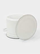 Кастрюля эмалированная, 7 л, d=25 см, с крышкой, без деколи, белая - Фото 3