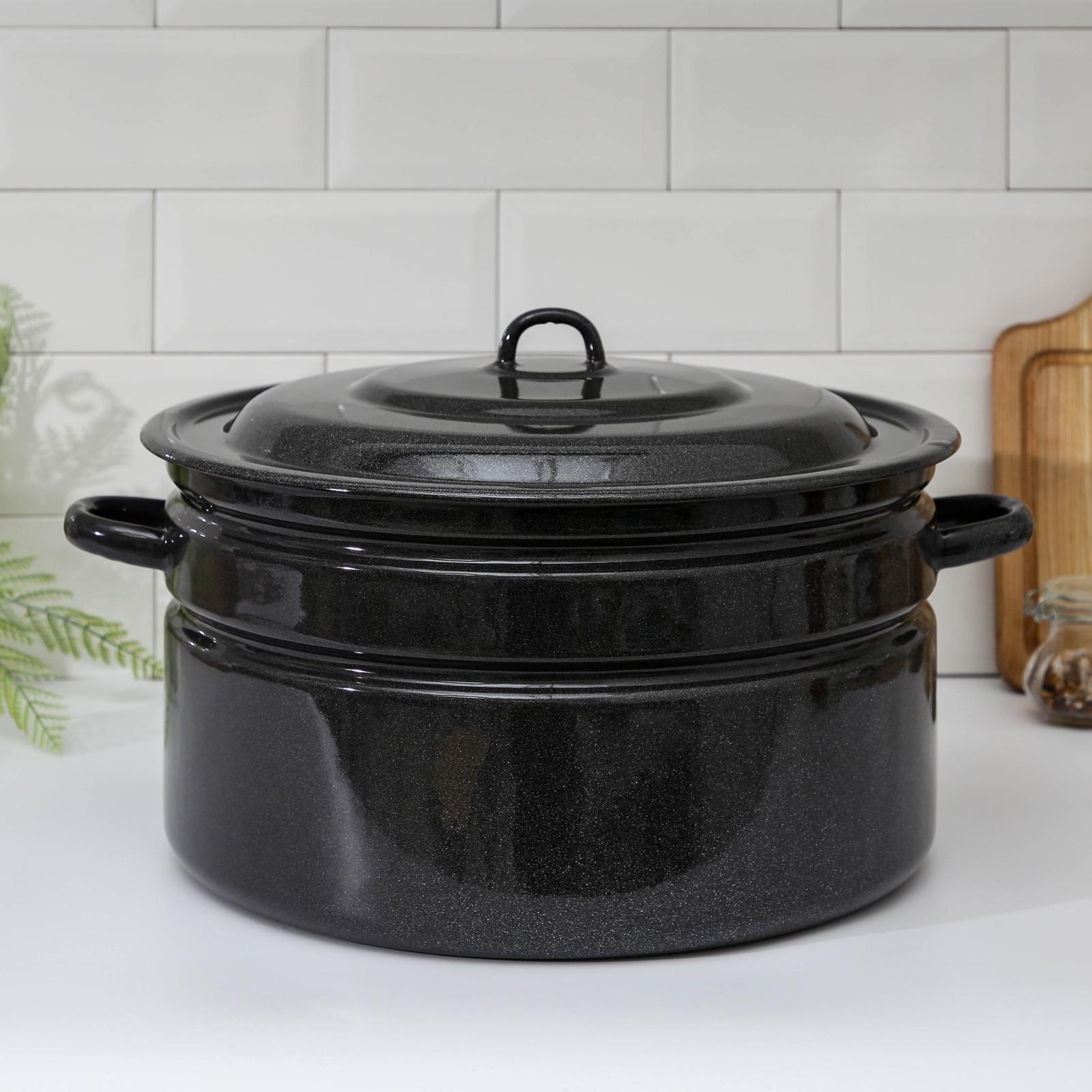 Бак эмалированный, 20 л, индукция, цвет коричневый (4842591) - Купить ...