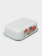 Контейнер, 1.5 л, с крышкой, эмалированная сталь, деколь МИКС, белый - Фото 8