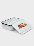 Контейнер, 1.5 л, с крышкой, эмалированная сталь, деколь МИКС, белый - Фото 7