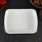 Контейнер, 2.5 л, с крышкой, эмалированная сталь, деколь МИКС, белый - Фото 3