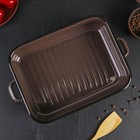 Противень эмалированный, 4.5 л, коричневый - Фото 4