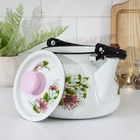 Чайник, 3 л, эмалированная сталь, рисунок МИКС, белый - Фото 2