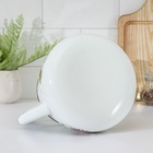 Чайник, 3 л, эмалированная сталь, рисунок МИКС, белый - Фото 4