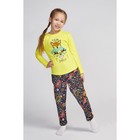 Пижама для девочки «Лисица», цвет жёлтый, рост 116-122 см - фото 26646224