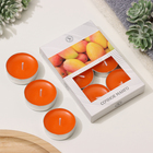 Набор чайных свечей ароматизированных "Сочное манго" в подарочной коробке, 6 шт - фото 298324993