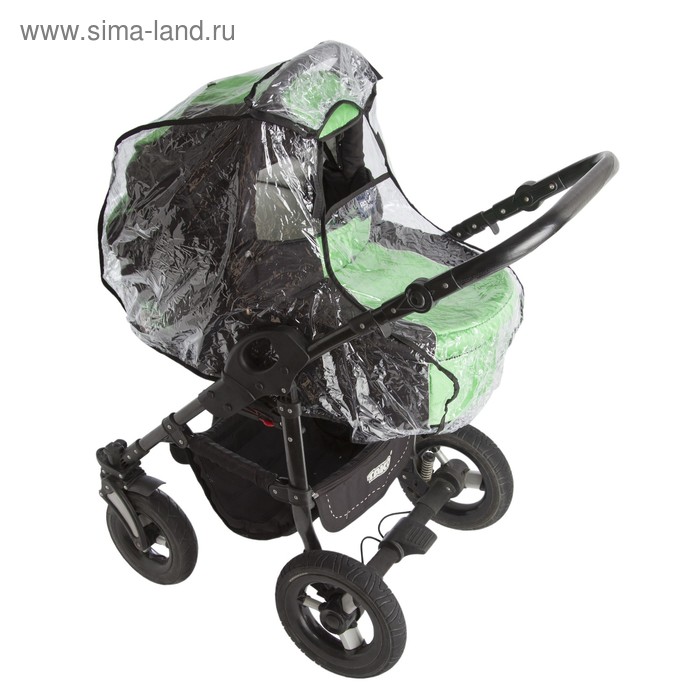 Универсальный дождевик для детской коляски, с окном, в сумке - Фото 1