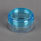 Баночка косметическая, 4,4 × 2,5 см, цвет голубой - Фото 2