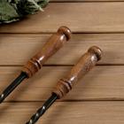 Набор каминный "Вензель" (кочерга + совок), настенное крепление - фото 24377638