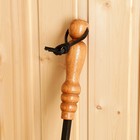 Кочерга кованая "Патина золото", ручка буковая, высота 70 см - фото 26629469