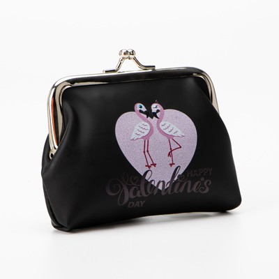 Кошелёк, отдел на фермуаре, цвет чёрный