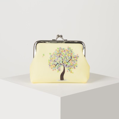 Кошелёк, отдел на фермуаре, цвет жёлтый