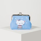 Кошелёк, отдел на фермуаре, цвет голубой - Фото 2