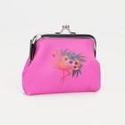 Кошелёк, отдел на фермуаре, цвет фуксия - Фото 2