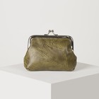 Кошелёк женский, отдел на фермуаре, цвет хаки - Фото 2