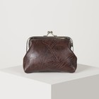 Кошелёк женский, отдел на фермуаре, цвет коричневый - Фото 1