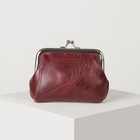 Кошелёк женский, отдел на фермуаре, цвет бордовый - Фото 2