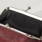 Кошелёк женский, отдел на фермуаре, цвет бордовый - Фото 3