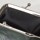 Кошелёк женский, отдел на фермуаре, цвет тёмно-зелёный - Фото 3