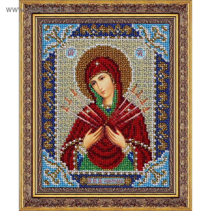 Набор для вышивки бисером «Пресвятая Богородица. Семистрельная» - Фото 1