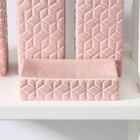 Набор аксессуаров для ванной комнаты Доляна «Звёзды», 4 предмета (дозатор 300 мл, мыльница, 2 стакана), цвет розовый - фото 6287274
