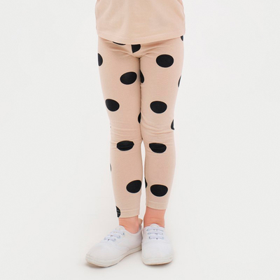 Легинсы для девочки KAFTAN Kitten, размер 32 (110-116 см), бежевые