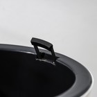 Кашпо для цветов со вставкой «Вдохновение», 4.5 л, d=21.5 см, белое/чёрное - Фото 3