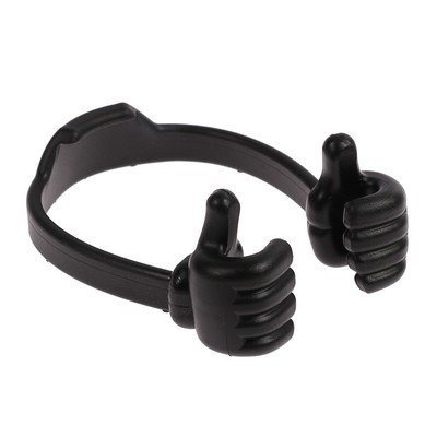 УЦЕНКА Подставка для телефона LuazON, в форме рук, регулируемая ширина, чёрная