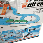 Железная дорога-автотрек «Большое путешествие», с машинкой, перекресток, светофор, уценка (мятая коробка) - Фото 3