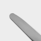 Столовые приборы на подставке «Мрамор чёрный», 24 предмета, толщина 1.2 мм, нержавеющая сталь - Фото 3