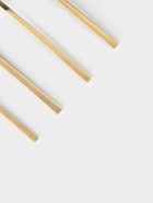 Столовые приборы Magistro «Оску стандарт», 4 предмета, нержавеющая сталь, золотистые - Фото 3